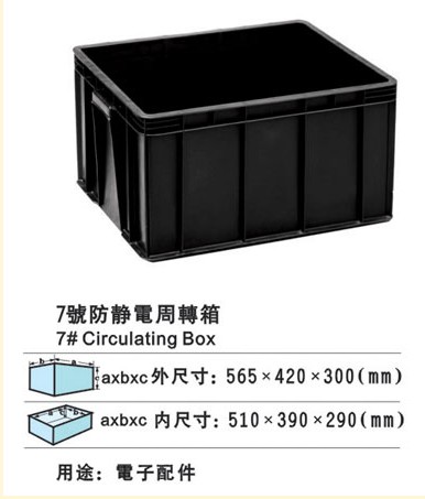 7#防靜電周轉箱 防靜電膠筐廠家